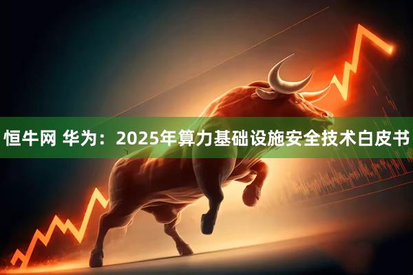恒牛网 华为：2025年算力基础设施安全技术白皮书