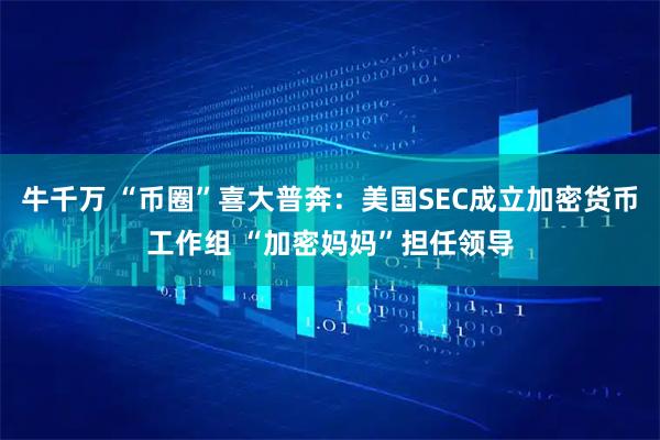 牛千万 “币圈”喜大普奔：美国SEC成立加密货币工作组 “加密妈妈”担任领导